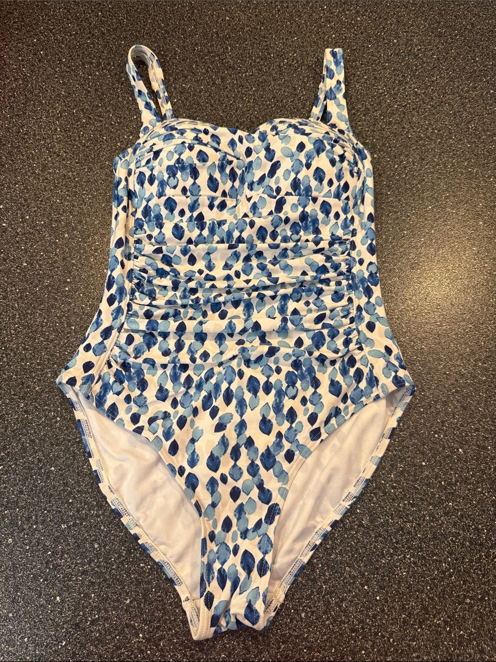 Blue NipTuck Watercolor-Print One-Piece Swimsuit for Women - size 4